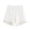 Moda elegante europea y americana transfronteriza 2026 nuevo estilo Amazon al por mayor para mujer camiseta sin mangas de cuello redondo con pantalones cortos huecos U7