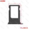 Nuevo Aleación de Aluminio Teléfono Móvil Tarjeta SIM Bandeja de Tarjeta Única con Anillo Impermeable Bandeja de Cintura Doble Tarjeta Adecuada para Teléfonos Móviles Apple