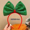 Diadema de Copo de Nieve Navideño con Lazo de Colores Accesorios Lindos para Nochebuena Pinza para el Cabello Ropa para la Cabeza Otoño Invierno