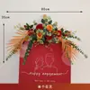 Nuevo Estilo Chino Señal de Agua Artificial Juego Completo de Trípode Floral Bolsa de Papel Combinación de Flores Celebración de Inauguración de Exposición Metabo