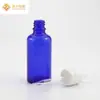 Atacado de fábrica 30ml frasco de vidro azul para essência frasco sub-embalagem de essência conta-gotas com cabeça de borracha tampa anti-roubo materiais de embalagem