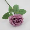 Flor de Rosa Artificial Tallo Único Múltiples Cabezas Rosa Roja Decoración para el Hogar Boda Arreglo Flor Artificial Hecha a Mano Venta al por Mayor Transfronteriza
