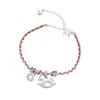 Pulseira S925 Prata Esterlina "Dinheiro Vem Rápido" para Mulheres, Estilo Chinês Retro Trançado Fio Vermelho Pulseira do Zodíaco Atacado