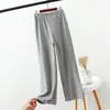 Pantalones de pijama cálidos de otoño e invierno para mujer, pantalones casuales de terciopelo engrosado para el hogar, ropa exterior, deportivos, para mediana edad, de pierna ancha