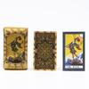 Baralho de Tarot Dourado Waite Carta de Tarot Tarot Impressão Colorida Carta de Tarot PVC Impermeável Jogo de Mesa de Tarot Toalha de Mesa