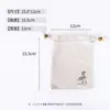 Bolsa de Tecido Vermelho de Algodão e Linho, Placa Gua Sha, Bolsa de Tecido com Cordão Estilo Japonês, Pente de Casamento, Bolsa para Pente de Massagem de Madeira