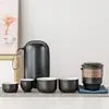 Juego de té para viajes de negocios, una tetera y cuatro tazas para clientes, bienestar de los empleados, regalo de alta gama, regalo del Festival de Medio Otoño y fin de año