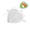Molde de Silicone DIY Bandeja de Armazenamento de Diamante Prato Poligonal Redondo Quadrado de Gesso Resina de Cristal