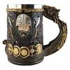 Taza de Cerveza Vikinga Medieval Europea Transfronteriza 3D Taza de Barco Vikingo Taza de Agua de Acero Inoxidable