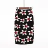 Ebay transfronterizo deseo OL temperamento falda lápiz estampado digital para mujer falda falda falda de cadera generación pelo