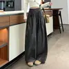Tiro real de pantalones de trabajo de algodón Tencel con lunares 2026 para mujer, versión coreana de otoño, pierna ancha, holgados, casuales, pantalones zanahoria tipo globo adelgazantes
