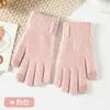 Guantes Cálidos de Otoño e Invierno para Mujer para Ciclismo al Aire Libre, para Jugar con el Teléfono Móvil con Pantalla Táctil, Resistentes al Frío, de Cinco Dedos