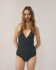 Biquíni Sexy Estilo Ins Coreano com Decote em V Profundo, Costas Nuas, Body-Slimming Superior para Mulheres