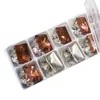 Cristal K9 Cortado 8*10 Pedrería Sin Base de Esquina Recta, Decoraciones Deslumbrantes de Uñas de Alta Calidad