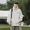 Sudadera Gruesa con Media Cremallera para Hombre Sudadera de Invierno Engrosada con Capucha Estilo Americano Color Sólido Top Abrigo Cálido de Forro Polar Moderno
