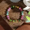 Nuevos brazaletes de estilo étnico, brazaletes de cristal hechos a mano de nicho para estudiantes, niñas, parejas y mejores amigos, al por mayor