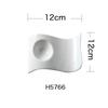 Accesorios de Cocina Blancos de Cerámica Bandeja para Huevos Tetera Cuchara para Leche Olla para Salsa y Vinagre Plato para Condimentos Plato para Sabores Suministros de Hotel Taza de Agua Botella de Aceite