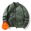 Marca de moda transfronteriza Yu Wenle uniforme de béisbol para hombre chaqueta de piloto ma1 de la fuerza aérea chaqueta de algodón gruesa abrigo con logo bordado estampado