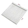 Alfombrilla de Silicona Aislante del Calor Manteles Individuales Base para Ollas Persianas Enrollables de Acero Inoxidable Escurridor Plegable Alfombrilla de Mesa Antiescaldaduras Doméstica Resistente a Altas Temperaturas