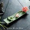 Incienso de Cerámica Amasado a Mano Flor de Loto Flor de Loto de la Suerte Flor de Loto Ruyi Adornos de Incienso Mesa de Té Escritorio Mesa de Té Artesanía Tradicional