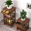 Suporte de flores para sala de estar, estante decorativa de vaso de flores de chão, mesa de flores de canto para interior, suporte de bonsai para varanda, não feito de madeira maciça