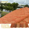 Tejas Metálicas de Piedra de Color con Forma de Ola Estilo Británico, Resistentes al Óxido y a la Corrosión, con Colores Personalizables, Tejas Metálicas Ligeras para Techo Recubiertas de Aluminio-Zinc