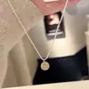 "Estrelas no Lago" Colar Bússola Espumante Estilo Francês, Corrente de Clavícula Elegante e Moderna para Mulheres, Joia de Nicho Exquisita de Luxo Leve