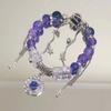 Arcoíris de verano ~ color pequeño fresco dopamina nicho al por mayor pulsera de cuerda elástica de estrellas de arcoíris pulsera