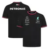 Roupas de Motociclismo de Corrida F1 Modelo Novo Transfronteiriças, Camiseta Respirável de Secagem Rápida com Gola Redonda e Manga Curta, Camisa de Trabalho Off-Road
