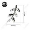 Aretes de Moda Exquisitos Incrustados con Circonita, Suministro Directo del Extranjero, Tornillos para Nariz de Aleación de Titanio G23, Tornillos para Labios, Accesorios de Tornillos para Cejas