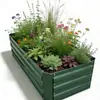 Cajas de plantación de metal galvanizado para exportación de comercio exterior para el cultivo de hortalizas en el jardín, maceteros modulares para jardín exterior al por mayor