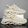 Nova Coleção Primavera 2026 Sapatos Casuais Masculinos Tendência para Corrida com Cadarço Malha Grande Respirável Cano Baixo Sapatos Esportivos de Malha