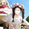 Diadema Shirley Rose de Fresa, Aspecto de Alta Calidad, Diadema Linda y Dulce con Lazo, Para Lavarse la Cara, Planchado del Cabello, Accesorios para el Cabello para Fotos en Parques de Diversiones