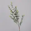 Planta verde de hoja de dinero de eucalipto artificial para decoración de micro-paisajismo de alta gama, planta artificial para arreglos florales y materiales de follaje verde