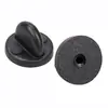 Hebilla de pasador redonda de goma PVC popular de Amazon transfronteriza hebilla de tapa de mariposa hebilla de broche de joyería DIY