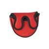 Funda Doble Barra para Putter de Golf Impermeable Material PU Interior de Felpa Hebilla Magnética Forma de L Semicircular Cuadrada Funda para Cabeza de Palo
