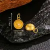 Colgante de Plata S925 Chapado en Oro con el Carácter '' y Perla, Accesorio Pequeño para Diseño Original DIY, Accesorio de Moda y Versátil