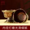 Copa de Ofrenda de Agua para Buda, Cuenco de Agua Auspicioso de Cobre Tallado, Artículos de Tíbet, Adorno de Copa de Agua Sagrada para Templo Budista del Hogar