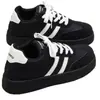Superventas Más Vendido 2026 Otoño Nuevo Estilo Bloques de Color Blanco y Negro Zapatos de Tabla Retro para Mujer Ultra Ligeros Suela Gruesa Transpirables Versátiles Muestran los Pies Zapatos
