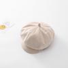 Boina de niña de moda estilo coreano gorra de visera de niño sombrero octogonal para estudiantes de primaria primavera, otoño e invierno cálido a prueba de viento