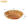 Platos de plástico de estilo sencillo para uso doméstico, platos de postre para sala de estar y mesa de comedor, bandejas para guardar bocadillos, platos de frutas en varios colores