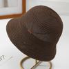 Nuevo sombrero de pescador a prueba de sol para exteriores, sombrero de playa para mujer, cúpula, sombrero tipo cubo de celebridad de Internet, sombrero de sol de punto transpirable a prueba de sol