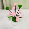 Planta Pequeña en Maceta Flor de Cera Varita Retorcida, Producto Terminado Hecho a Mano con Varita Retorcida, Adorno Creativo Hecho a Mano Regalo, Personalización de Varita Retorcida
