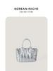 Bolsa Tote de Diseño Nicho Estilo Coreano Simple Moderna Otoño e Invierno Nueva Bolso Cruzado Portátil Casual Bolso de Hombro para Mujer