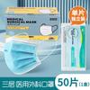 Caja de Mascarillas Médico Quirúrgicas Empaque Individual Tres Capas Protectoras Desechables Mascarilla Médica Negro Blanco Rosa