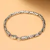 Pulsera de Patrón de Paz para Hombre, Joyería Personalizada Estilo Pareja Retro Antiguo, Pulsera para Hombre Estilo Japonés y Coreano