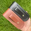 Funda universal/cubierta para cuchillo cubierta para herramientas de piel de vaca cubierta de cuero capa superior piel de vaca cubierta para cuchillo funda herramienta plegable cubierta para cuchillo