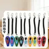 Nuevo Clicker de Entrenamiento para Mascotas de Doble Color, Clicker + Silbato Dos en Uno, Silbato de Entrenamiento para Perros, Clicker de Doble Color con Correa Larga para la Muñeca