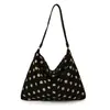 2026 Nuevo Bolso de Hombro de Lunares para Mujer, Bolso de Moda, Bolso Simple para el Trabajo Debajo del Brazo, Bolso Tipo Dumpling de Diseño Nicho Estilo Ins