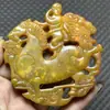 Pingentes de Escultura em Jade Xiu Atacado em Vários Estilos, Talismãs Atratores de Riqueza, Ornamentos de Ouro e Jade